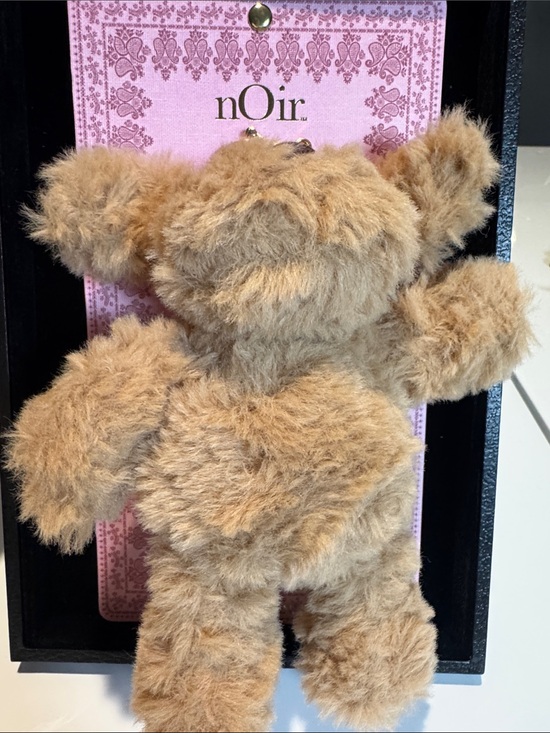 nOir Jewelry Accessories - nOir Jewelry Tan Fuzzy Teddy Keychain Plush Bear Charm